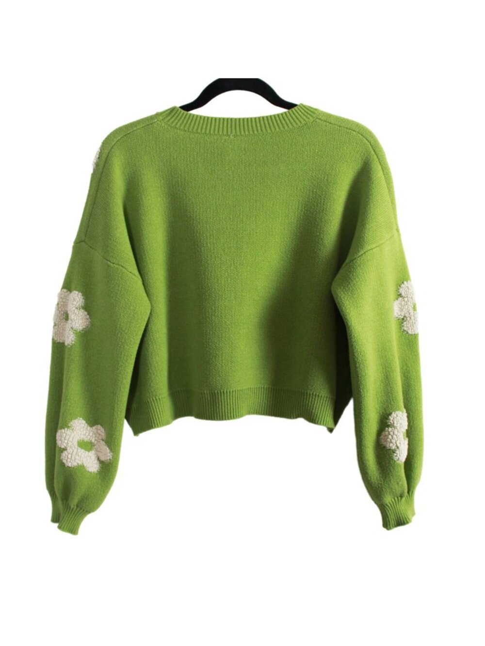 Dreamers Oversized Cropped Floral Sweater - Picture 2 of 16